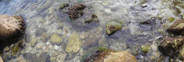 在水中的海洋卵石 — 图库照片