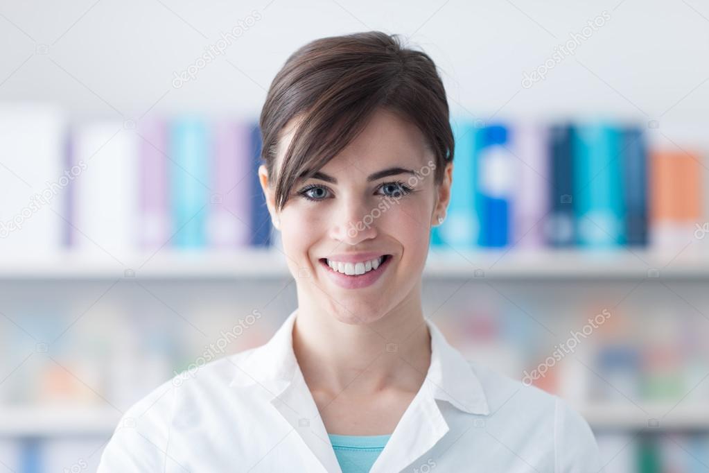 Smiling young doctor