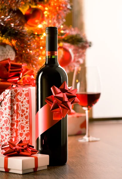 Ausgezeichnete Weinflasche Geschenk — Stockfoto