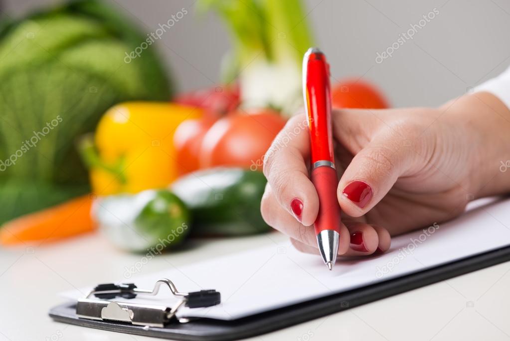 Nutritionist's desk