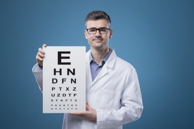 Eye exam clipart