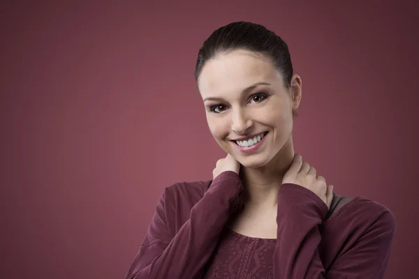 Mulher sorridente retrato — Fotografia de Stock