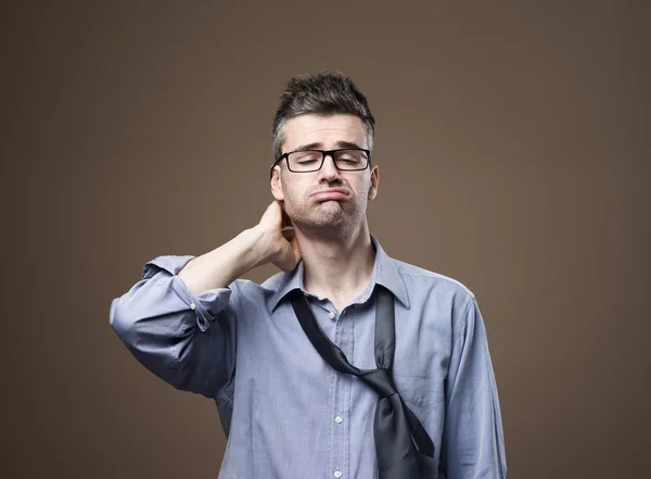 Confused untidy businessman — Stock Photo, Image