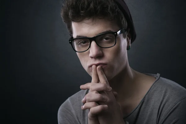 Stylish man with glasses — Stock Photo, Image