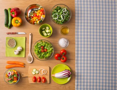Ev yapımı sağlıklı vejetaryen yemek