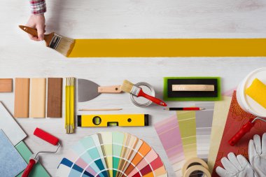 Boya ve dekorasyon DIY afiş