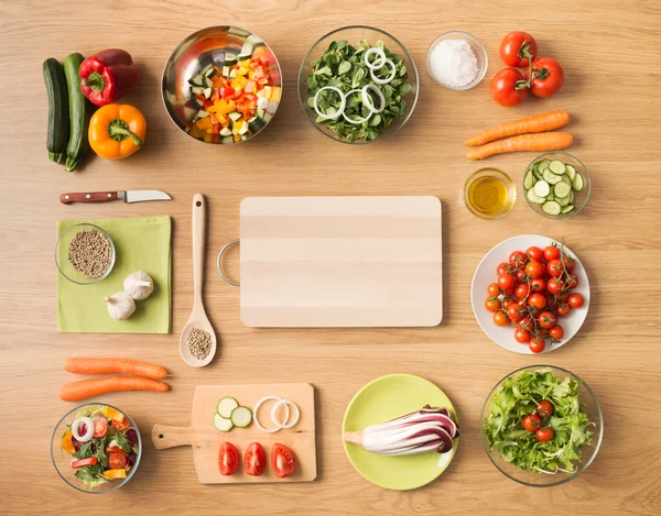 Cibo fatto in casa vegetariano sano — Foto Stock