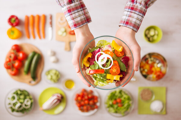 Fresh garden salad bowl