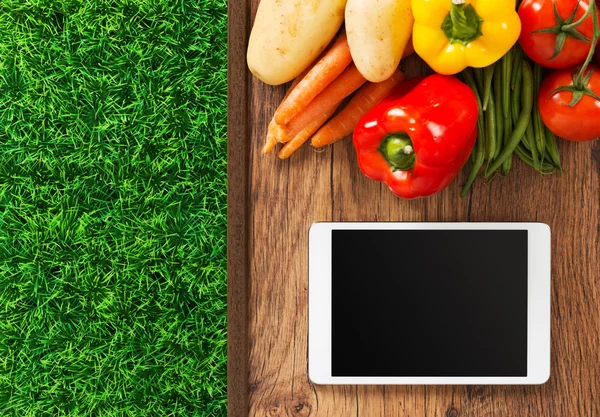 Food and gardening app — Stock Photo, Image