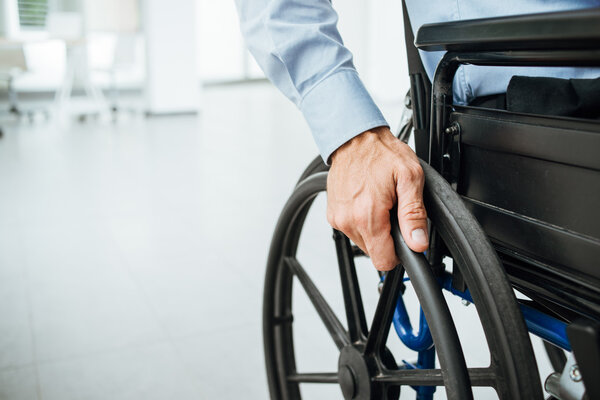 Businessman in wheelchair