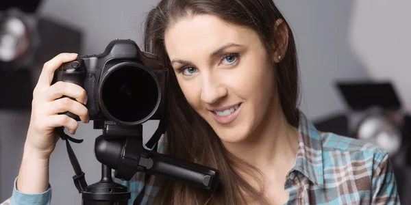 Retrato de fotógrafo joven —  Fotos de Stock