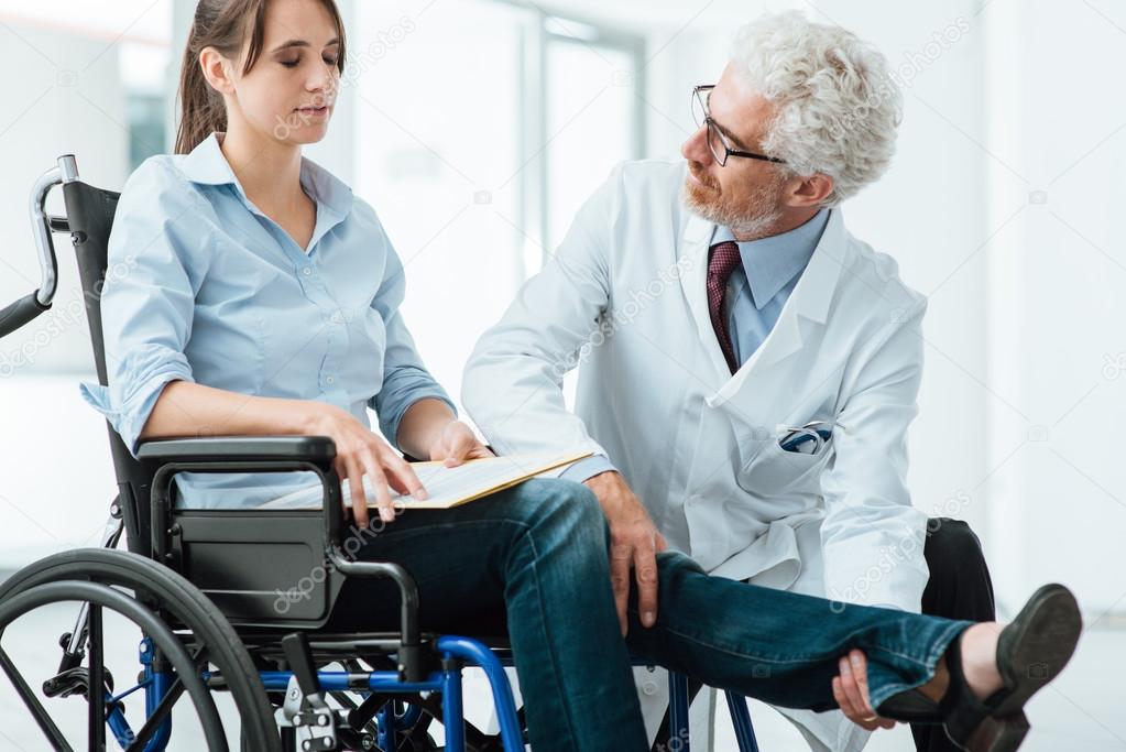 Doctor visiting an invalid patient