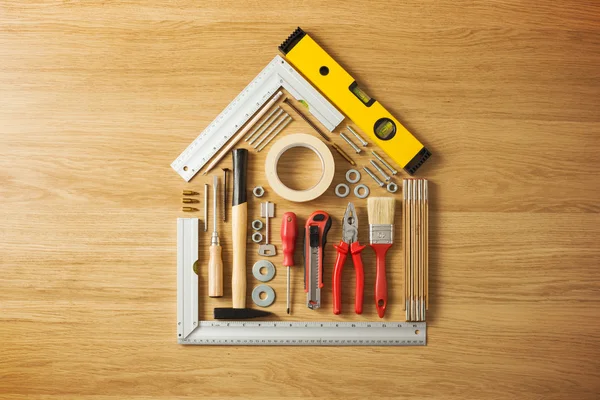 Hágalo usted mismo y herramientas de renovación del hogar — Foto de Stock