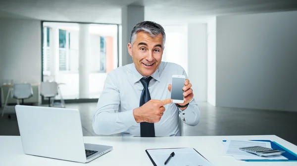 Aplicativo bancário móvel — Fotografia de Stock