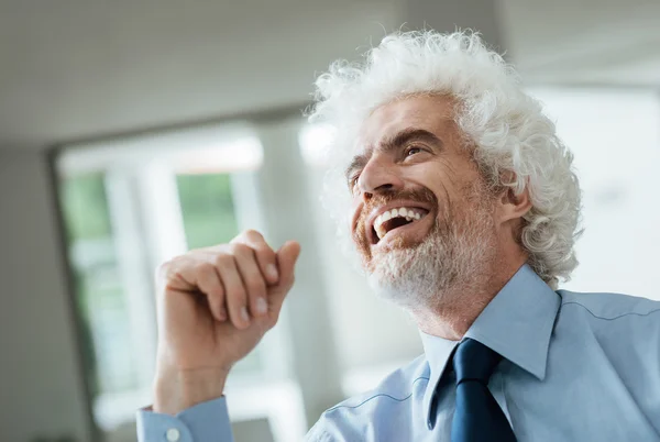 Cheerful businessman portrait — Stock Photo, Image