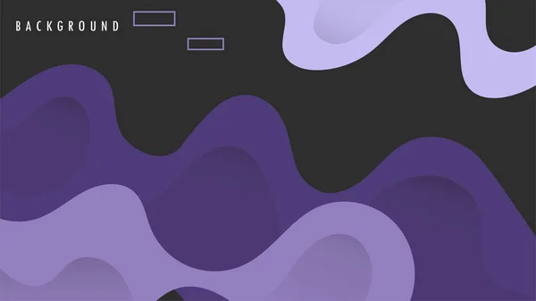 Wavy Wave Shape Purple Violet Color 템플릿 그래픽 Vector Eps10 — 스톡 벡터