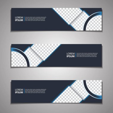 Etiket Banner Arkaplan Modern İş Şablonu Şablon Tasarımı Web