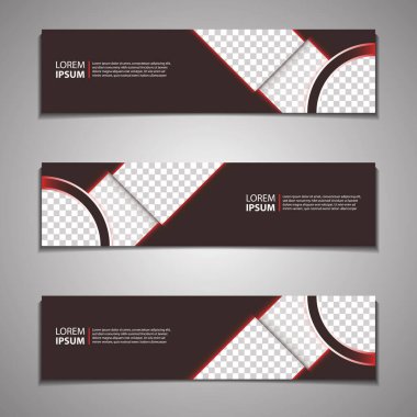 Etiket Banner Arkaplan Modern İş Şablonu Şablon Tasarımı Web