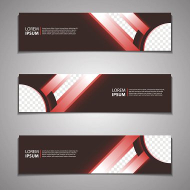 Etiket Banner Arkaplan Modern İş Şablonu Şablon Tasarımı Web