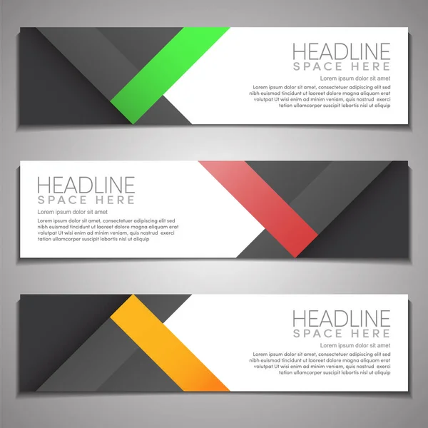 Baner Tło Nowoczesna Firma Business Header Footer Template Design Web — Wektor stockowy