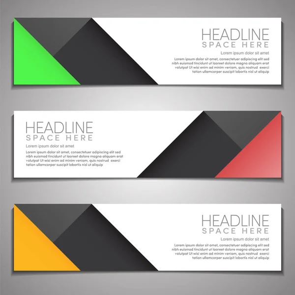 Banner Hintergrund Modern Company Business Header Footer Template Design Web — Stockvektor