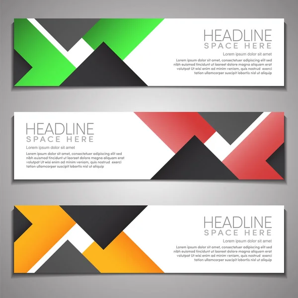 Banner Achtergrond Modern Bedrijf Business Header Footer Template Ontwerp Web — Stockvector