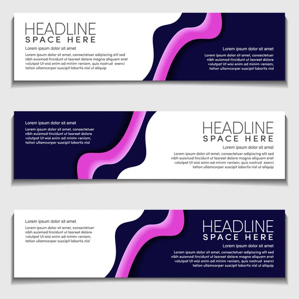Gradent Light Purple Wavy Wave Sıvı Akışkan Modern Başlık Reklamcılık — Stok Vektör