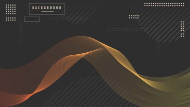 Saç telleri şekilli. Turuncu, Sarı Gradyan Rengi. Arkaplan Grafik Tasarım Şablonu EPS10