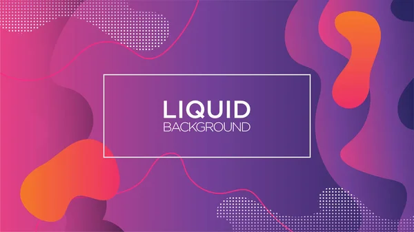 Creative Geometric Background Wallpaper Trendy Fluid Liquid Wavy Wave Flow — стоковий вектор