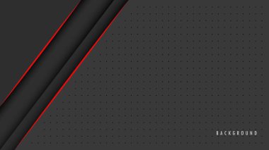 Soyut Metalik Kırmızı Siyah Arkaplan, Duvar Kağıdı, Çerçeve, Düzen. Boşluk Boşluğu 'yla. Tasarım Vektörü Modern Basit Premium. EPS10