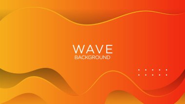 Dalgalı Dalga Sıvı Portakal Gradyan Özgeçmişi