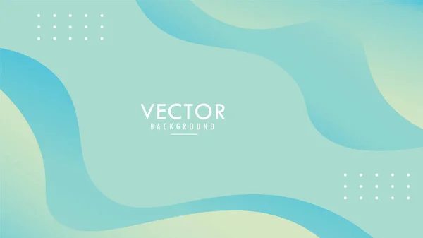 Cielo Claro Azul Ondulado Onda Líquido Fluido Gradiente Suave Fondo — Vector de stock