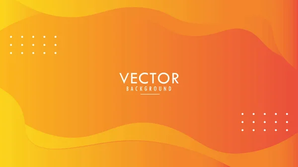 Diseño Gráfico Vectorial Premium Moderno Abstracto Dinámico Naranja Líquido Onda — Vector de stock