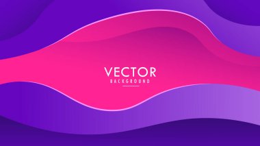 renkli soyut geometrik arkaplan duvar kağıdı. Trend Gradyanı. Akışkan, sıvı, dalga, kağıt kesim şekilleri EPS10 Vektör Tasarım Grafik Şablonu.