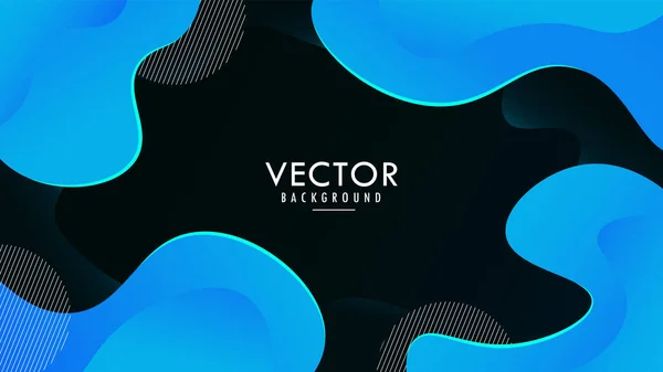 Moderne Abstrakte Flüssigkeit Flüssige Welle Hintergrund Tapete Design Vektor Grafik — Stockvektor