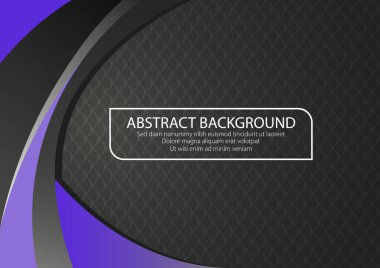 Purple Line Curve Shape Side Arkaplanı, Duvar Kağıdı. Soyut Modern Grafik Vektörü EPS10