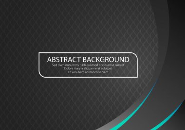 Cyan Line Curve Shape Side Arkaplan, Duvar Kağıdı. Soyut Modern Grafik Vektörü EPS10