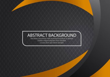 Bej kıvrımlı çizgi renk şekilli siyah arkaplan. Grafik Vektörü Tasarım.