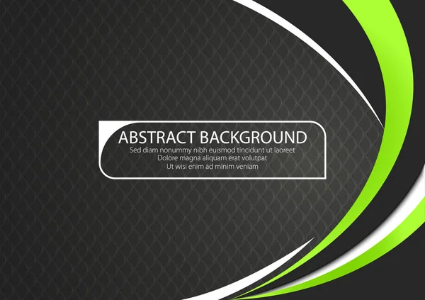 Black Background Green Curve Line Color Shape Графический Вектор — стоковый вектор