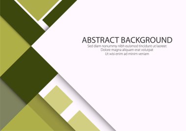 Sarı Katı Şekil Taraflı Beyaz Arkaplan Boşluğu. Modern Tasarım Grafik Vektörü.