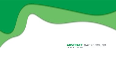 Basit Şekiller Vektör Şablonu Tasarımı ile Modern Soyut Kağıt Kesimi Arkaplan Kağıdı