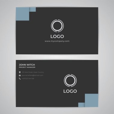 Soyut Modern Basit İş Kimliği Şablonu. Grafik Vektörü EPS10 Tasarımı.