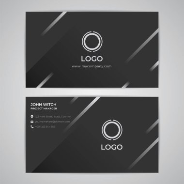Soyut Modern Basit İş Kimliği Şablonu. Grafik Vektörü EPS10 Tasarımı.