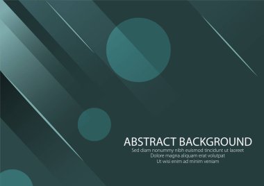 Yeşil arkaplan, basit şekilli duvar kağıdı. Modern Tasarım Grafik Vektörü.