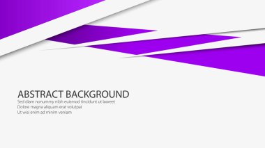 Beyaz arkaplan, duvar kağıdı. Boşluklu Mor Renk Şekli Süslemesi. Grafik Vektörü Tasarım.