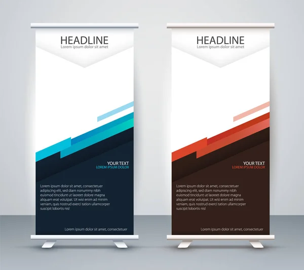 Die Geschäfte Laufen Gut Design Banner Vorlage Präsentation Und Broschüre — Stockvektor
