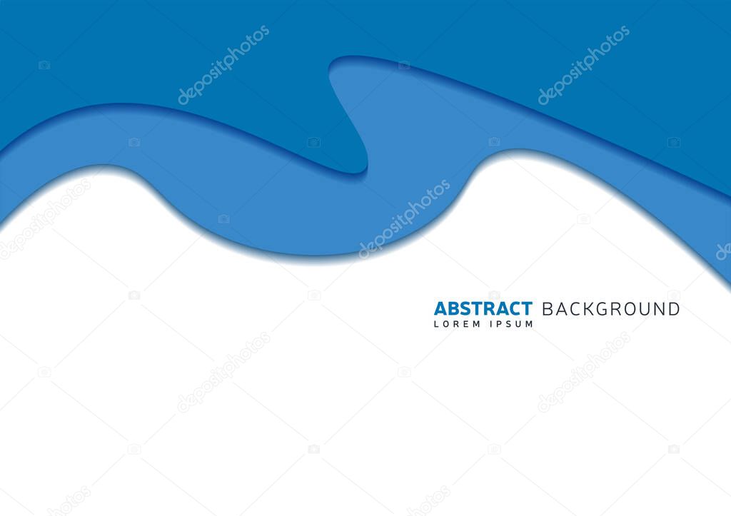 Modern Abstract Paper Cut Background Wallpaper With Simple Shapes Vector Template Design