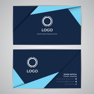İş Kimliği Kart Şablonu Model Özet Basit Modern Premium Tasarım Vektörü EPS10