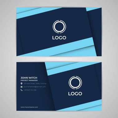 İş Kimliği Kart Şablonu Model Özet Basit Modern Premium Tasarım Vektörü EPS10