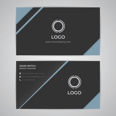 Soyut Modern Basit İş Kimliği Şablonu. Grafik Vektörü EPS10 Tasarımı.